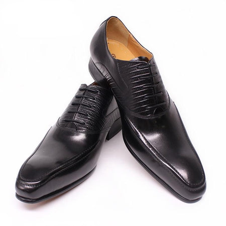 Style Italien, chaussures Oxfords en véritable cuir
