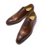Chaussures Oxford en cuir véritable pour hommes, de marque italienne
