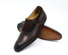 Chaussures d'affaires pour hommes, en cuir véritable avec daim, boucle à bout pointu,
