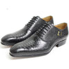 Classic Style Snakeskin Leather Shoes