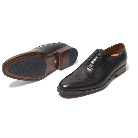 Chaussures Oxford en cuir véritable italien hommes  d'affaires et chefs d'entreprise